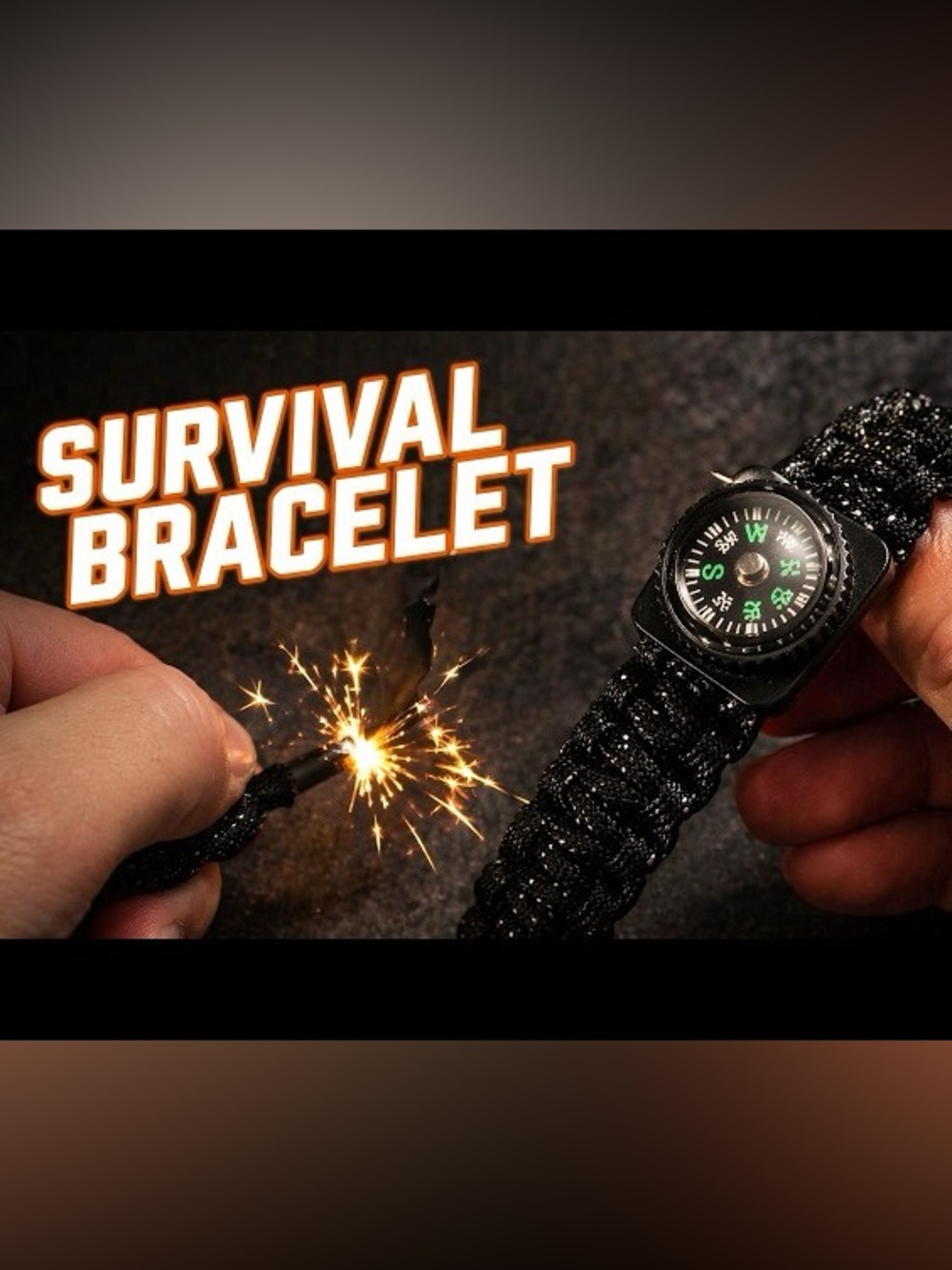 Paracord Compass Bracelet